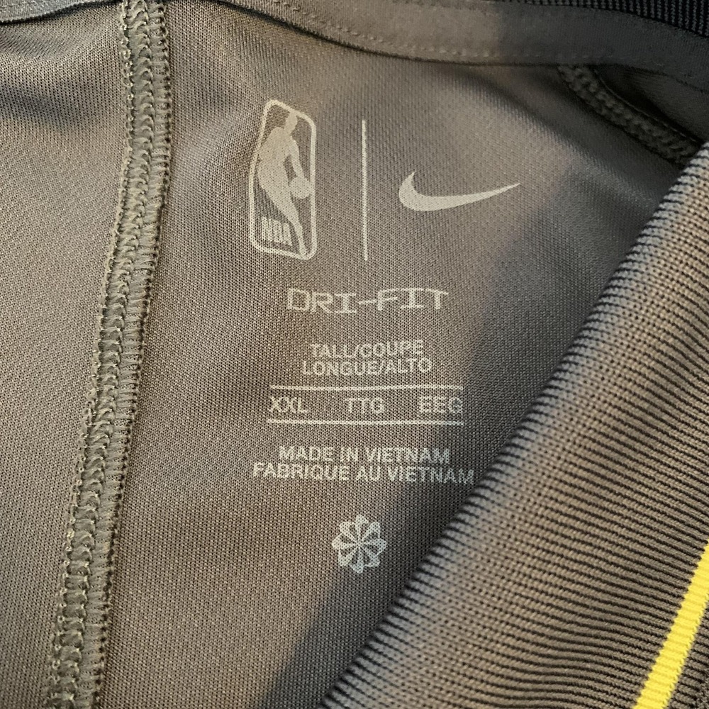 Utah Jazz Shirt Mens 2XL Gray NBA Basketball Dri Fit Polo Short Sleeve Nike - Picture 4 of 9